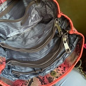 Salmon colored purse